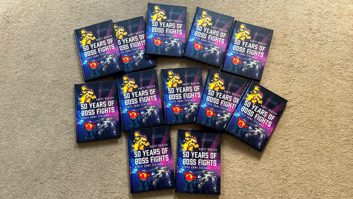 Buy a signed copy of 50 Years of Boss Fights for £15