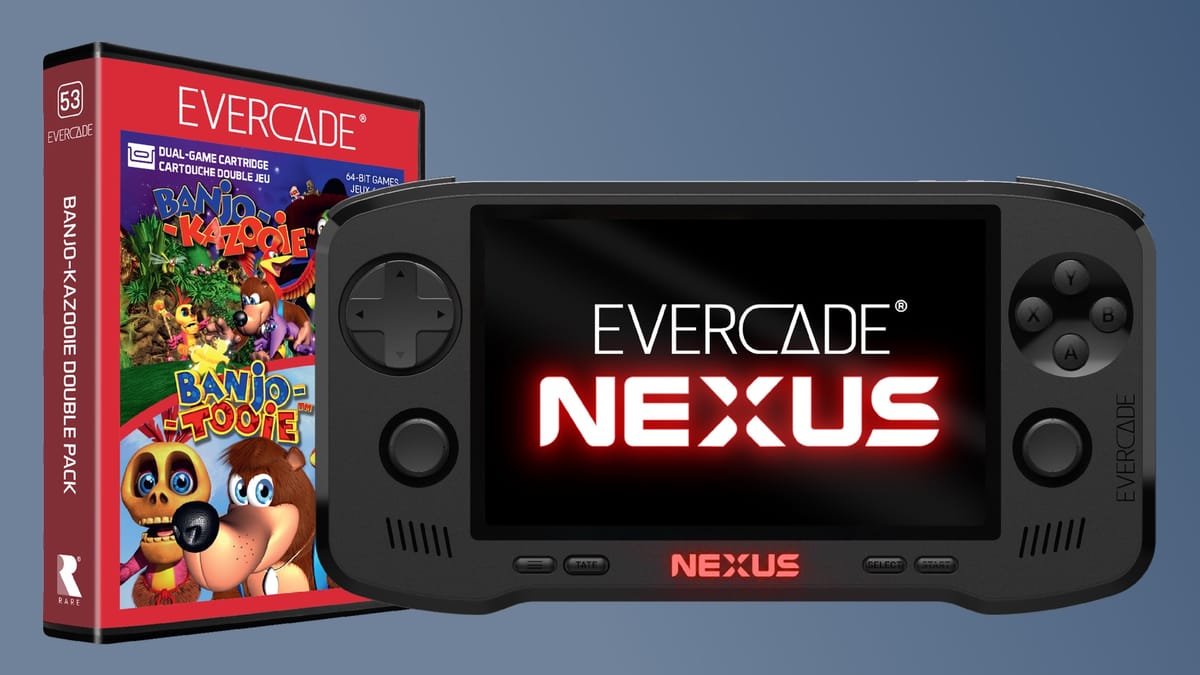 QuickTake: Evercade Nexus handheld announced with a Banjo-Kazooie double pack, and I'm tempted